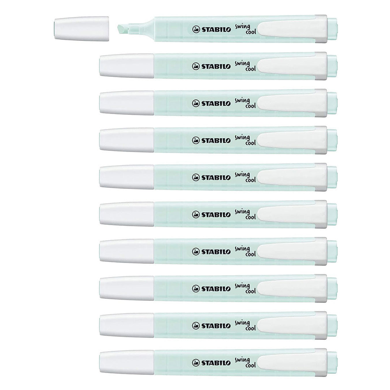 Stabilo | Swing Cool | Pastel | Turquoise | Pack Of 10Pcs | Highlighter Pen