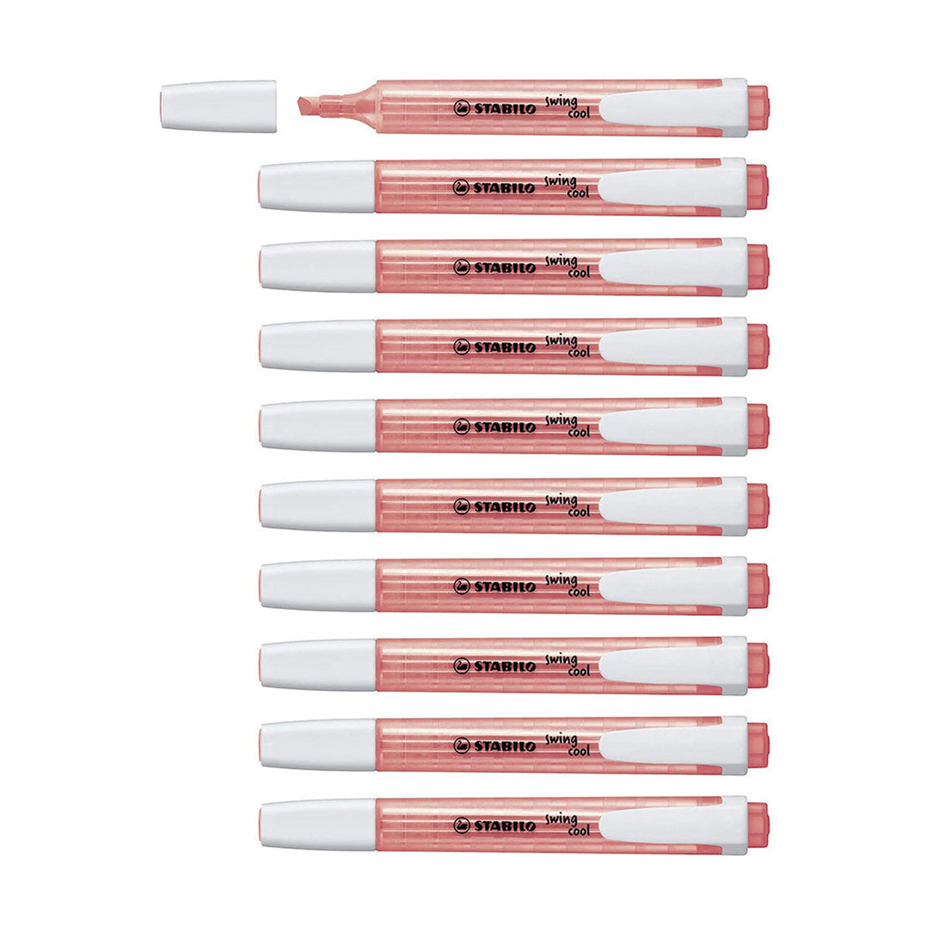 Stabilo | Swing Cool | Red | Pack Of 10Pcs | Highlighter Pen