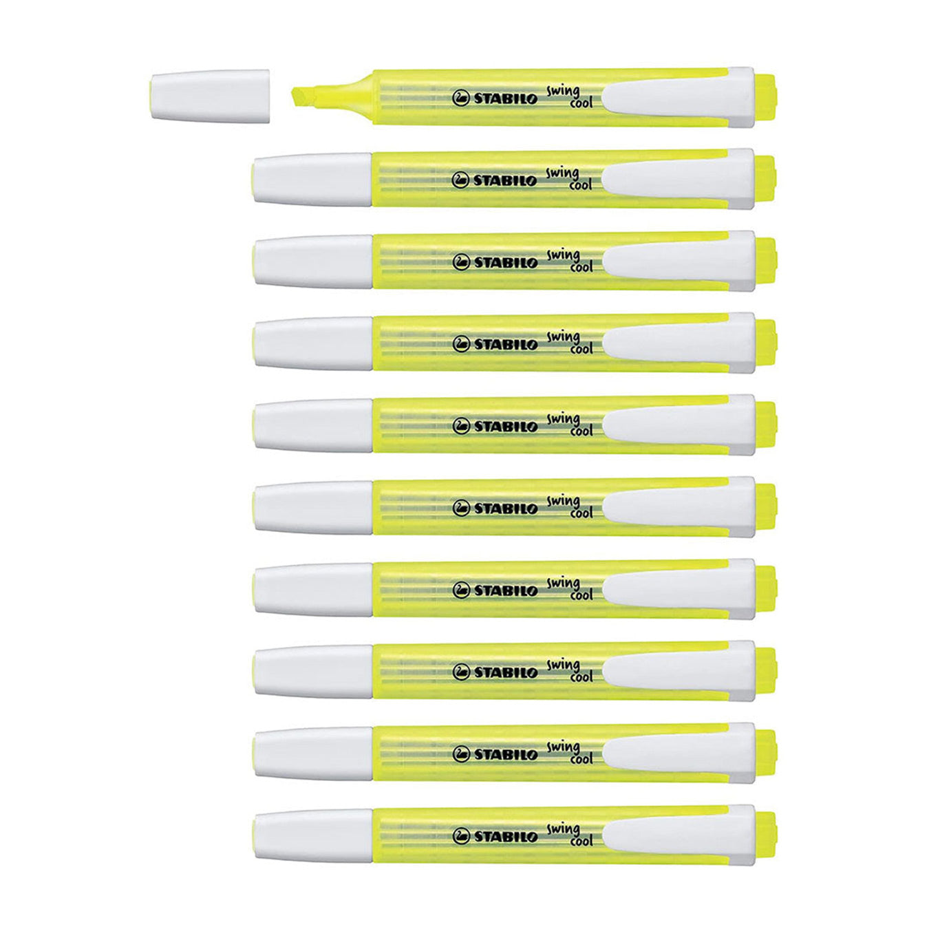 Stabilo | Swing Cool | Yellow | Pack Of 10Pcs | Highlighter Pen