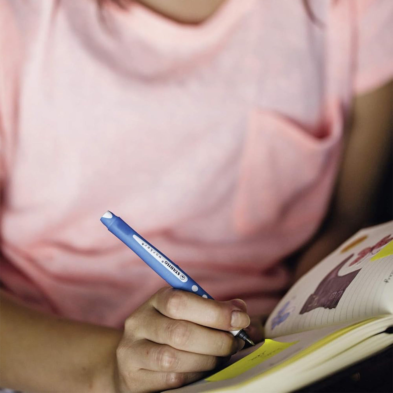 STABILO Worker+ Colorful Rollerball Pen – Black