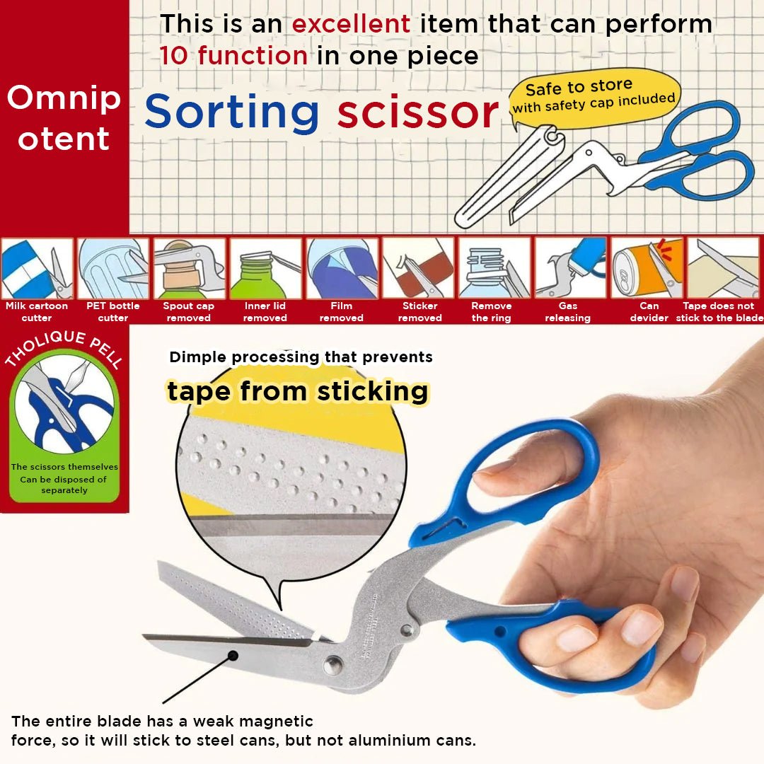 Sun Star All Purpose Sorting Scissors - SCOOBOO - S3716317 - Scissor