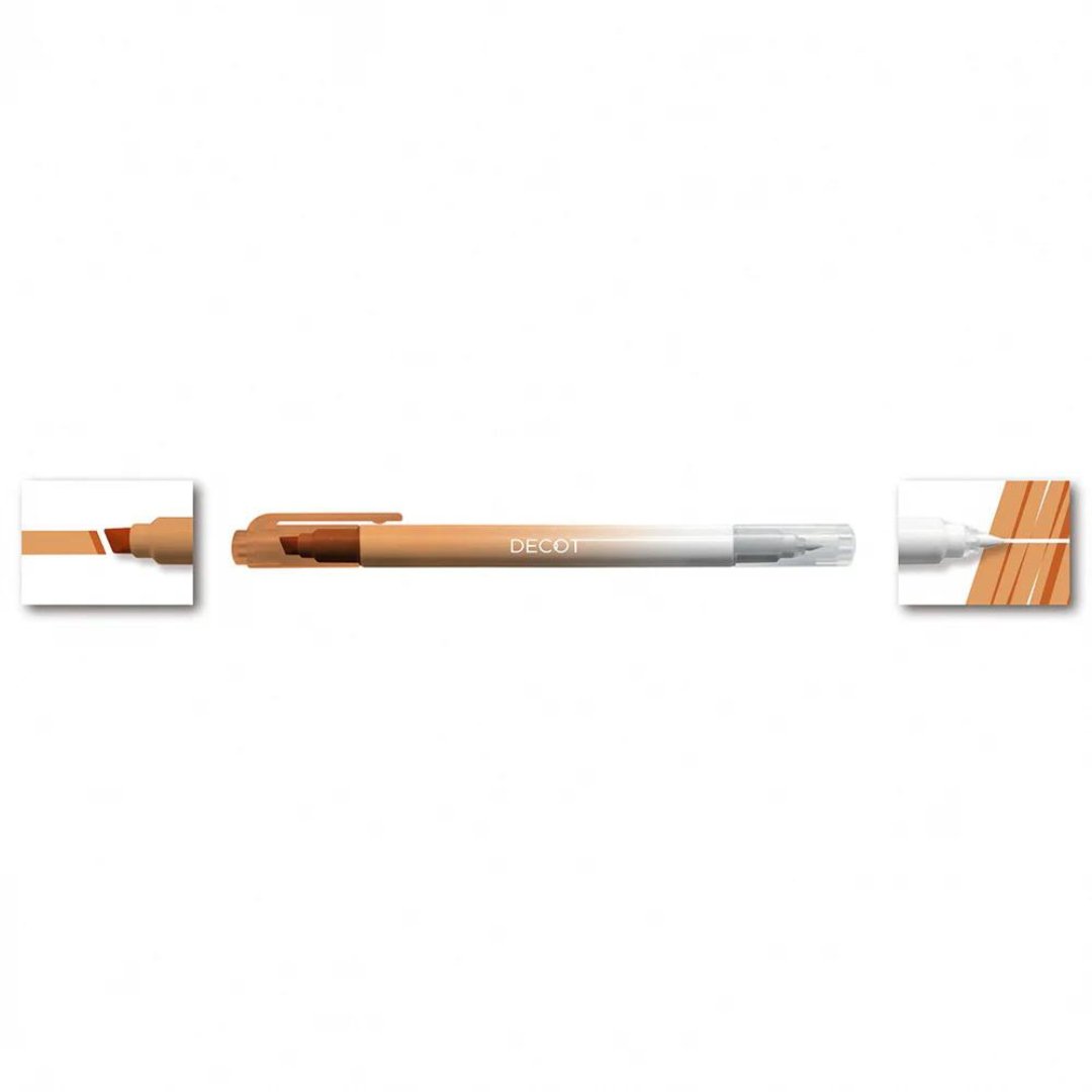 Sun Star Decot Double - ended Marker Color - changing Eraser Highlighter Pen - SCOOBOO - S4543386 - Highlighter