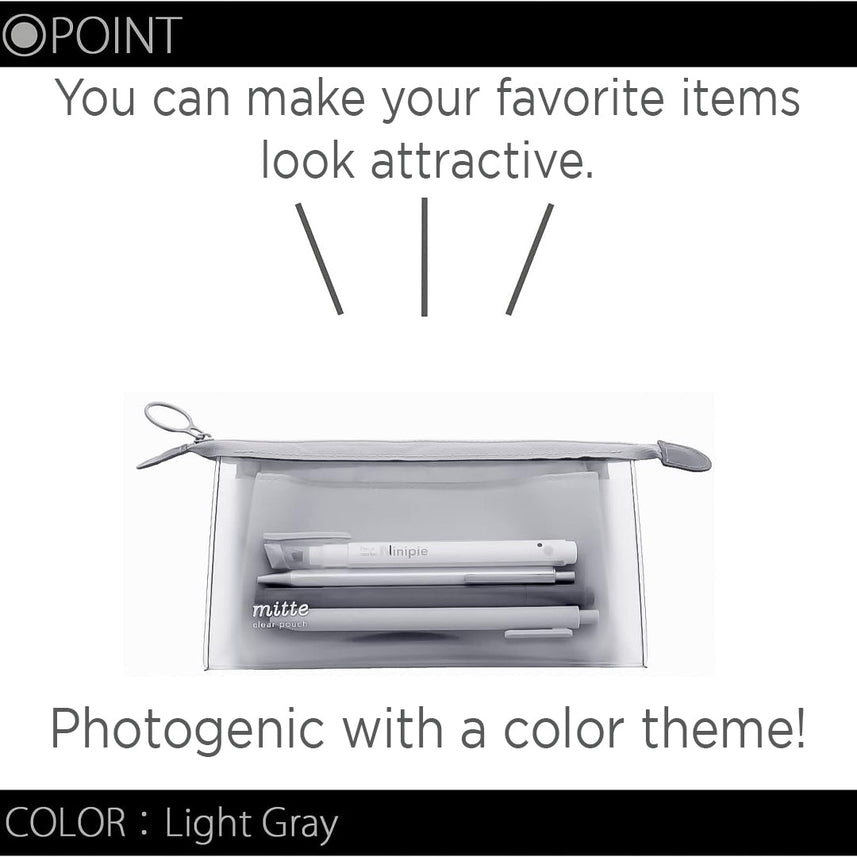 Sun Star Mitte Clear Pouch - SCOOBOO - S2312697 - Pencil Cases & Pouches