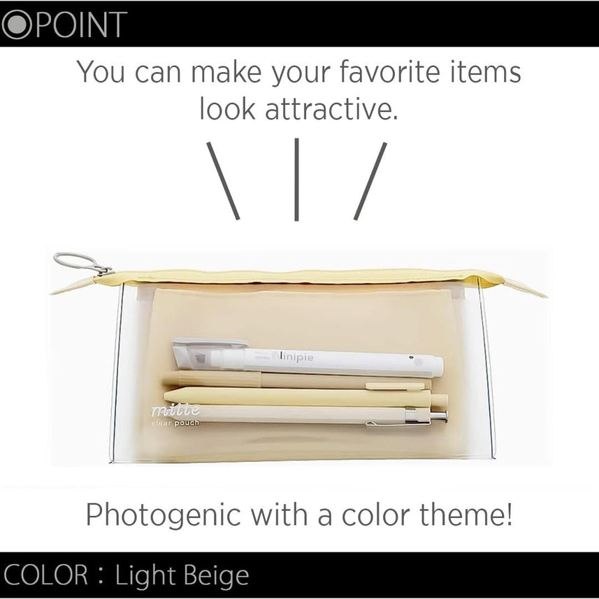 Sun Star Mitte Clear Pouch - SCOOBOO - S2312727 - Pencil Cases & Pouches