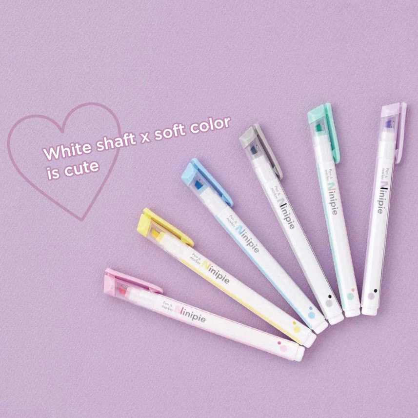 Sun Star Pen & Marker Ninipie - Pack of 6 - SCOOBOO - S4591755 - Highlighter