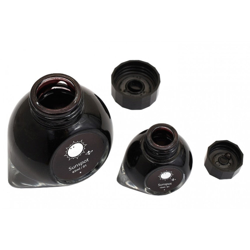 Colorverse Ink | Spaceward Series | Sunspot | Black | 65ml & 15ml | 2 Bottle Set - penpencilink