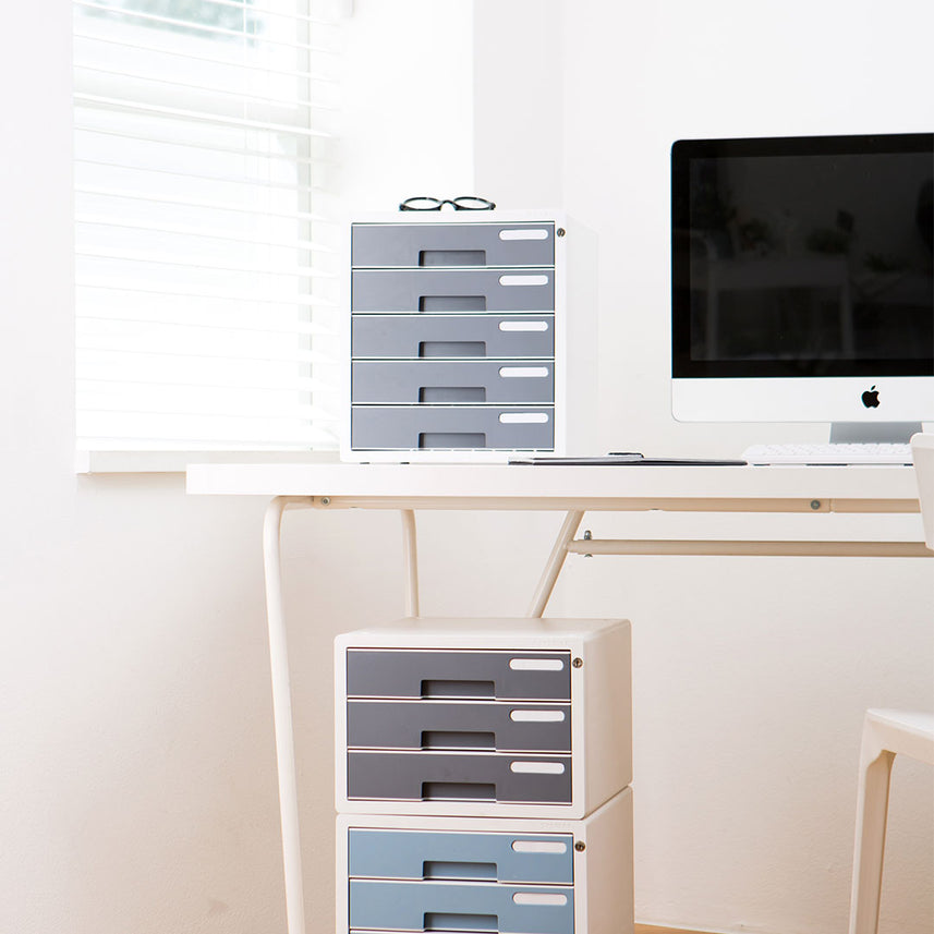 Sysmax | Lockable File Cabinet | 5 Drawers | Mint | Deluxe Color | For Office School  & Hospital