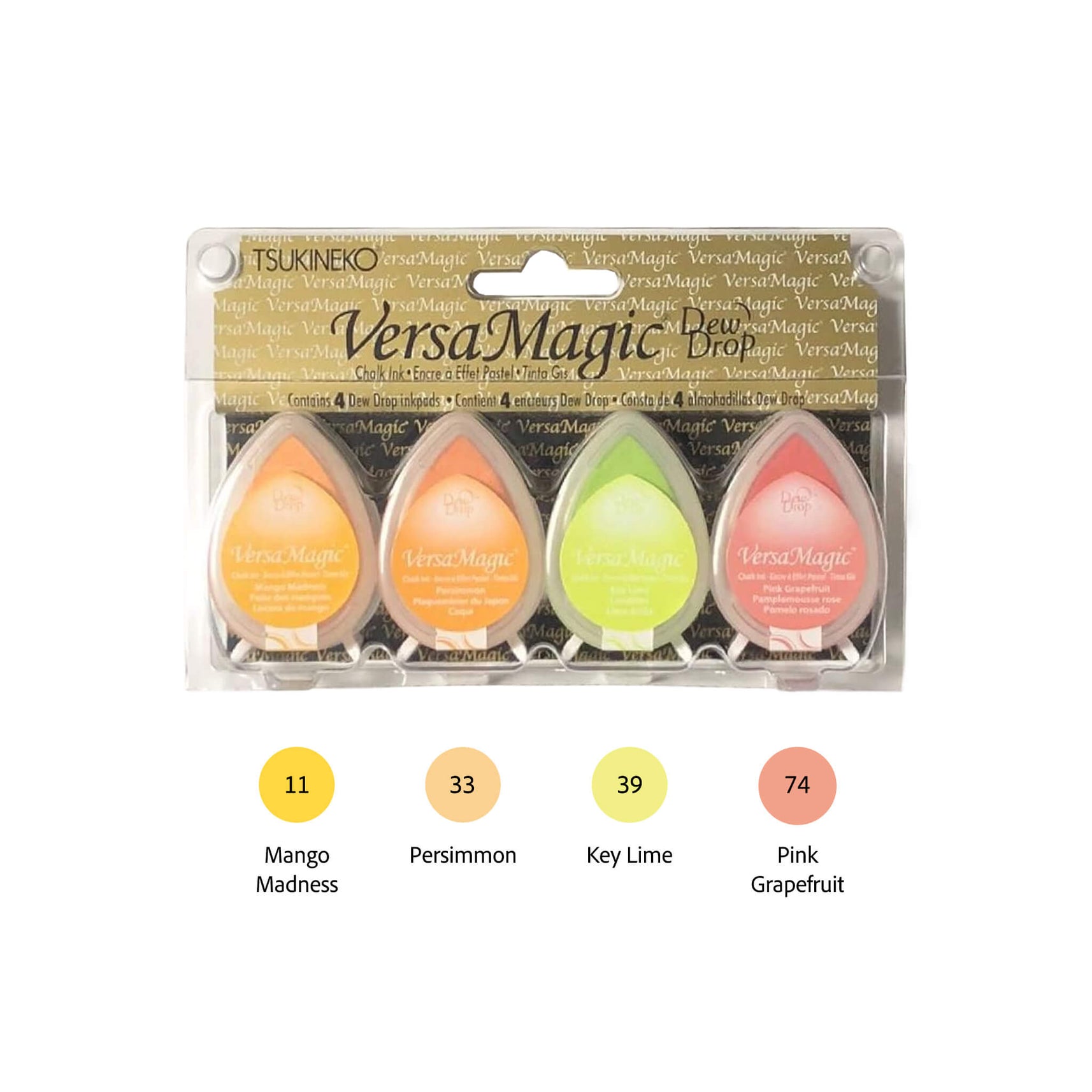 Tsukineko | Stamp Ink Pad | VersaMagic Dewdrop | 4-Color Set