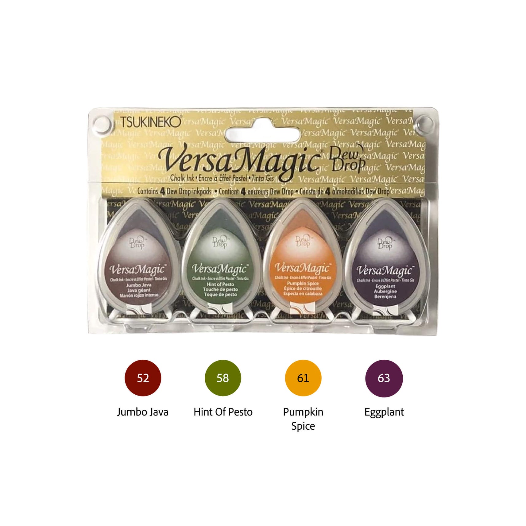 Tsukineko | Stamp Ink Pad | VersaMagic Dewdrop | 4-Color Set