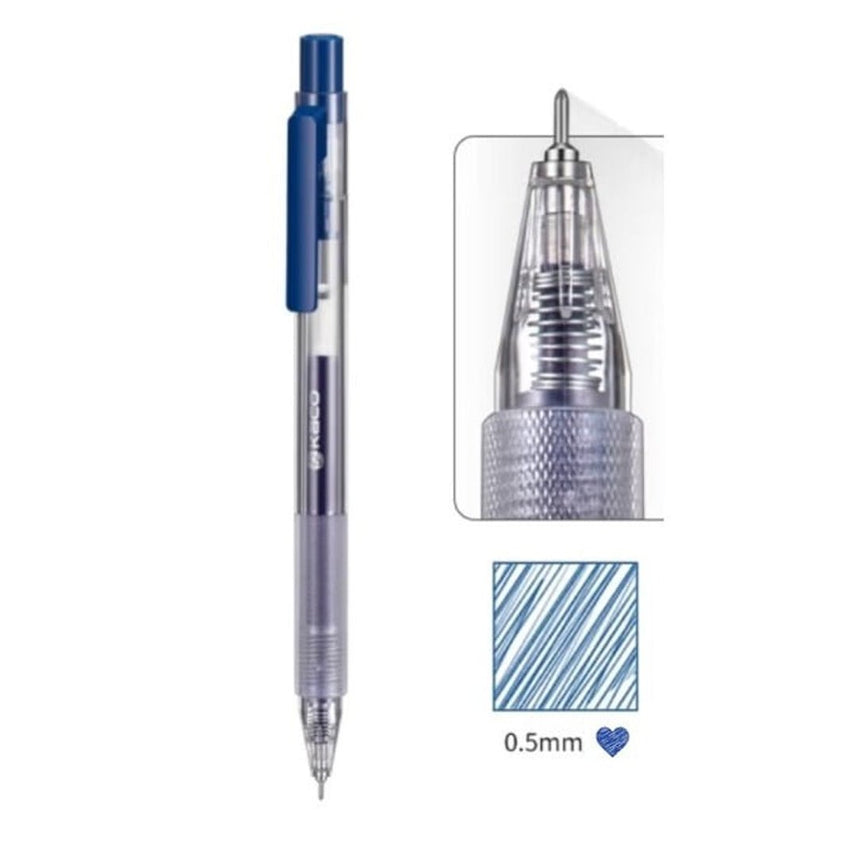 Turbo Gel Pen 0.5mm - INDOFUTURE - TURBO - 18 - BLUE - Gel Pens