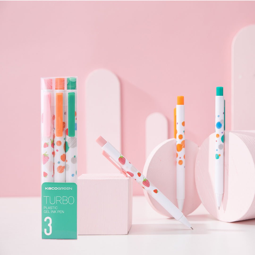 TURBO Gel Pen - Pack of 3 - Black Ink - INDOFUTURE - TURBO Pack of 3 - GEL PENS