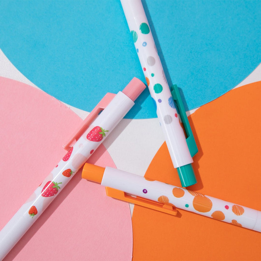 TURBO Gel Pen - Pack of 3 - Black Ink - INDOFUTURE - TURBO Pack of 3 - GEL PENS