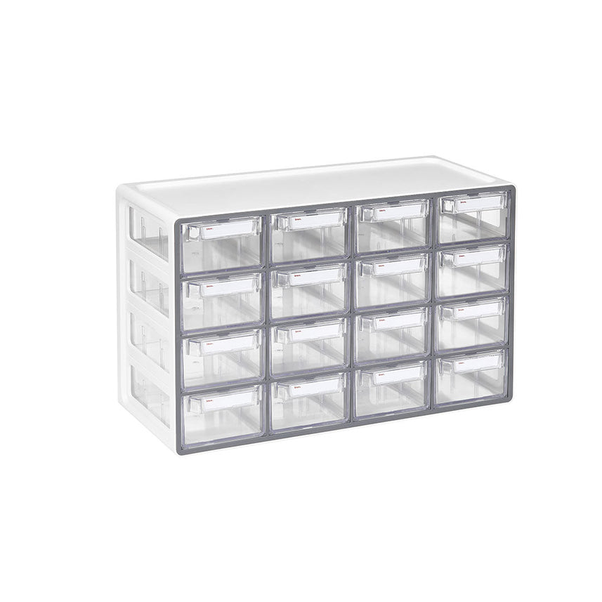 Sysmax Up System Multi Utility Storage Box 16 Drawers - Grey