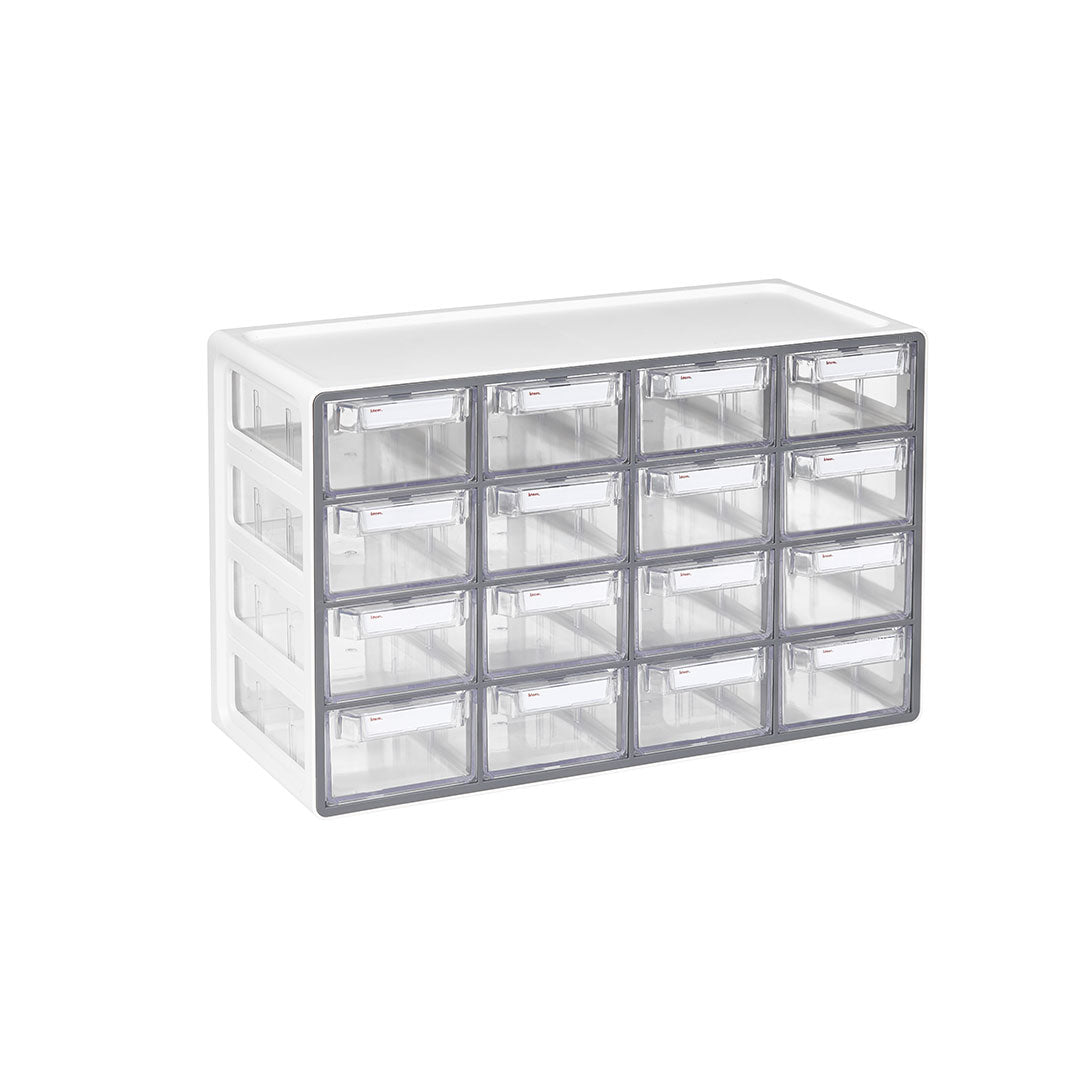 Sysmax Up System Multi Utility Storage Box 16 Drawers - Grey