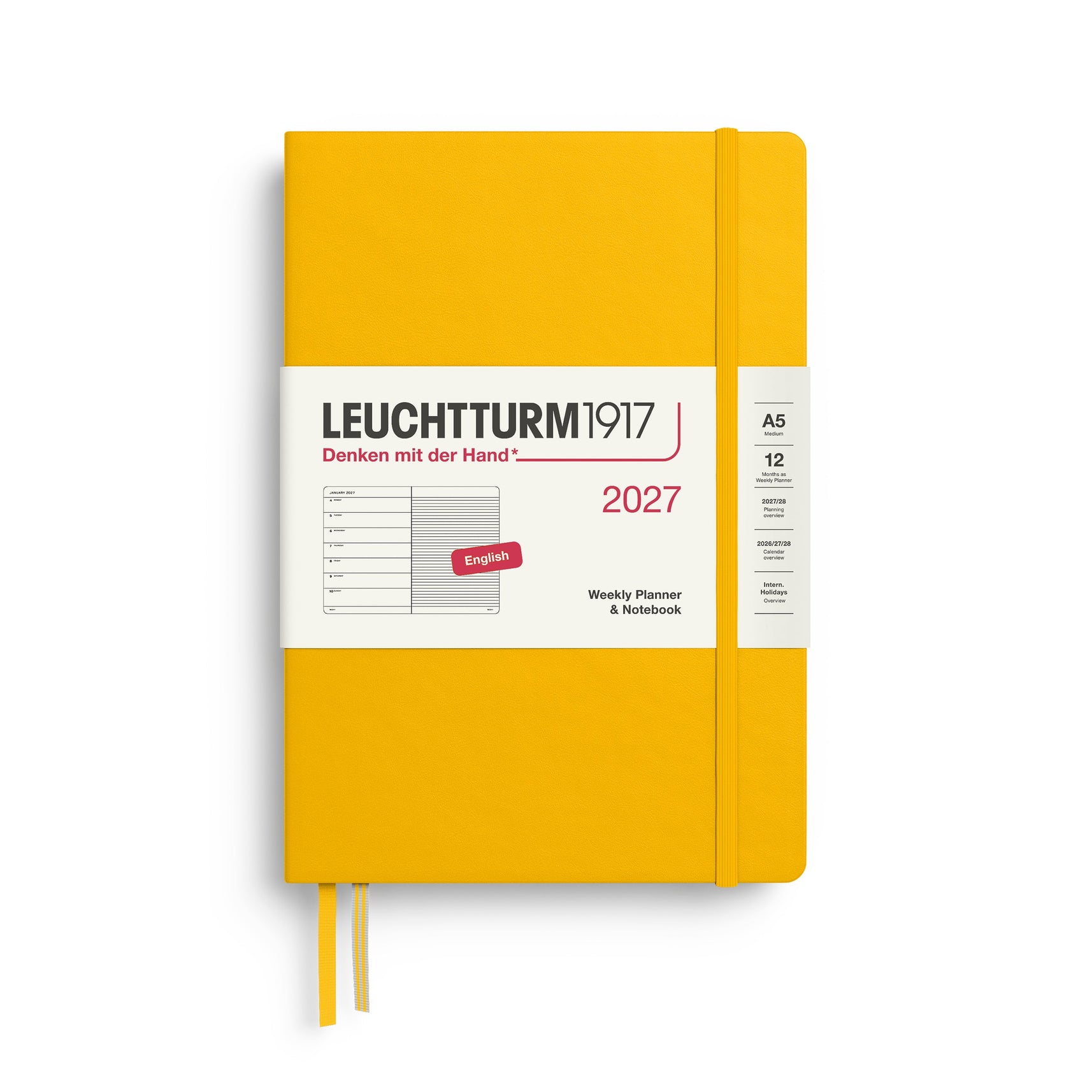 Leuchtturm1917 2027 Weekly Planner A5 - Sunflower