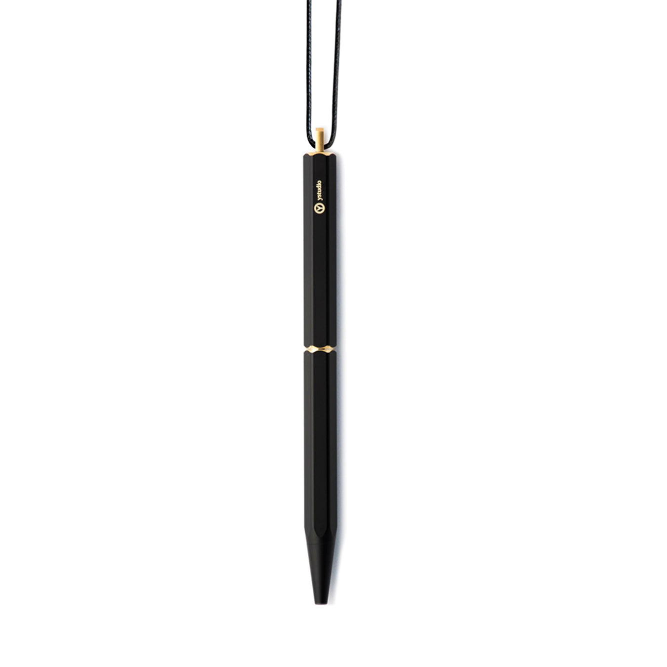 Ystudio Ballpoint Pen | Classic Revolve Portable Brass Black