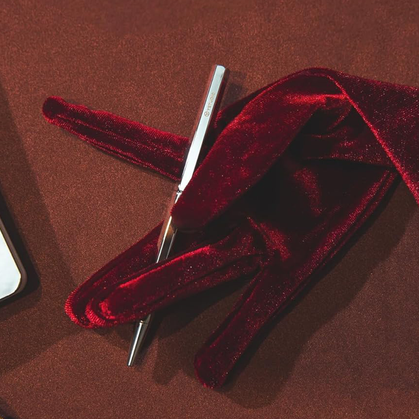 Ystudio Ballpoint Pen – Classic Revolve in Spring Shiny Silver