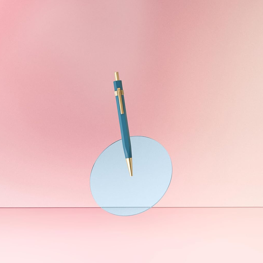 Ystudio Ballpoint Pen - Glamour Evolve, Ocean Sustainable in Sea Indigo