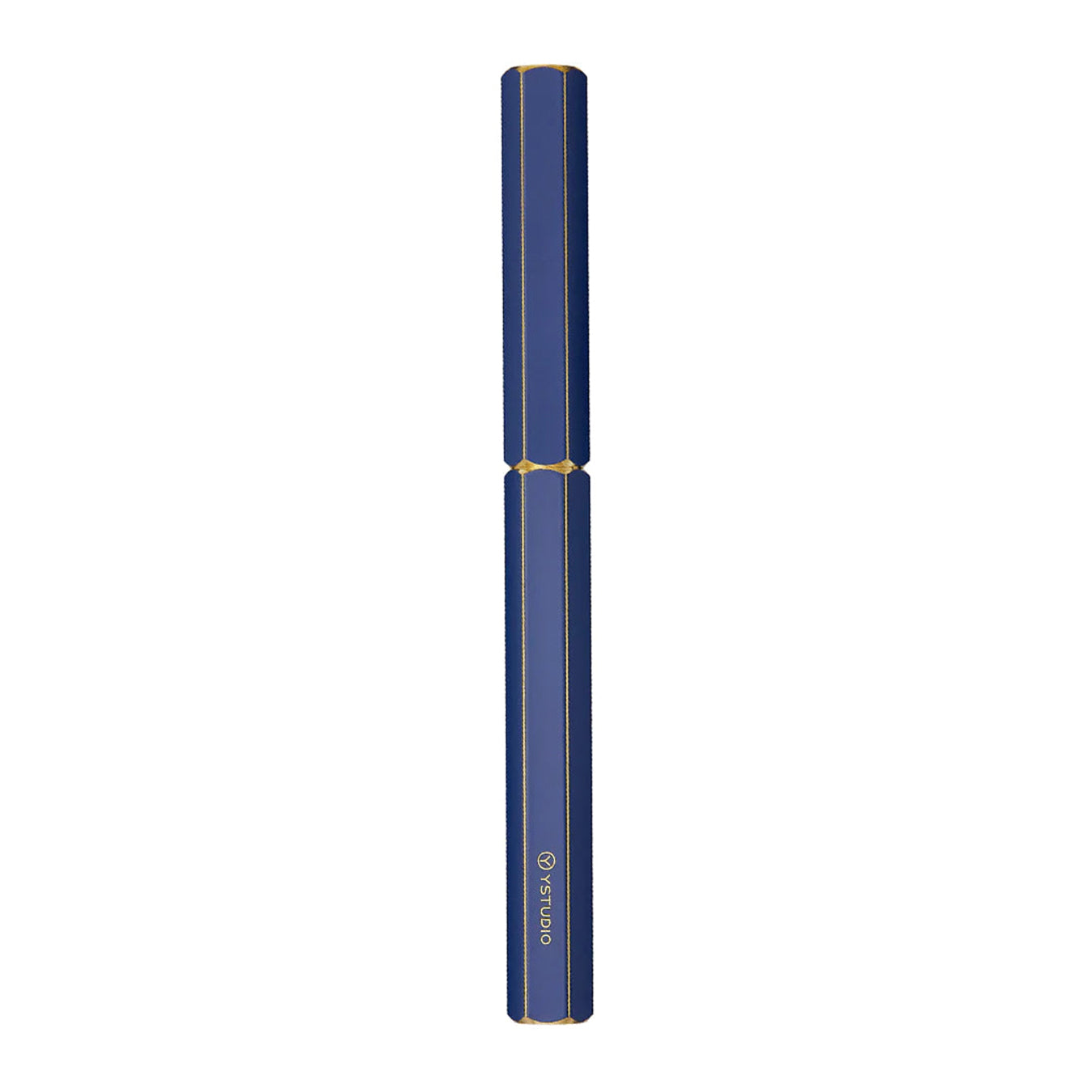 Ystudio Classic Revolve Fountain Pen - Blue Hexogon | Medium Nib