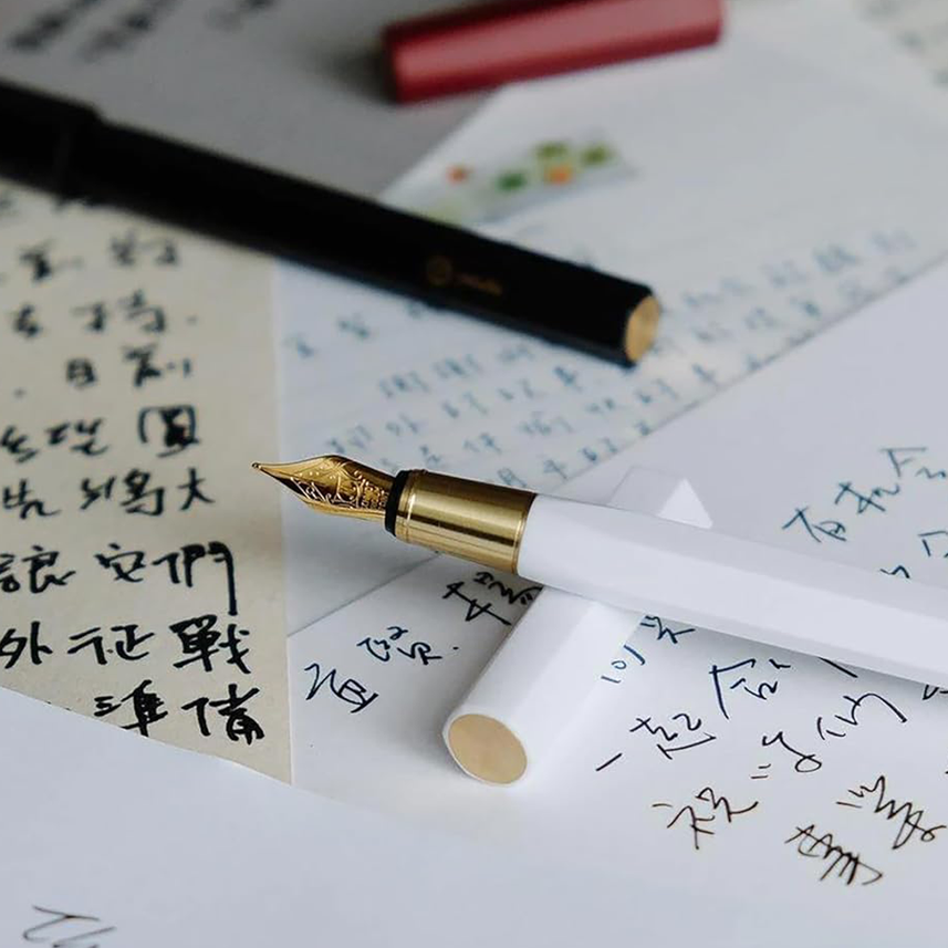 Ystudio Resin Series – Fountain Pen in Black Colour | Medium Nib