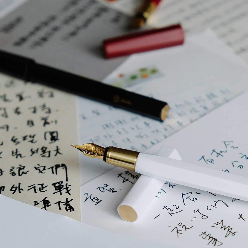 Ystudio Resin Series – Fountain Pen in Red Colour | Medium Nib