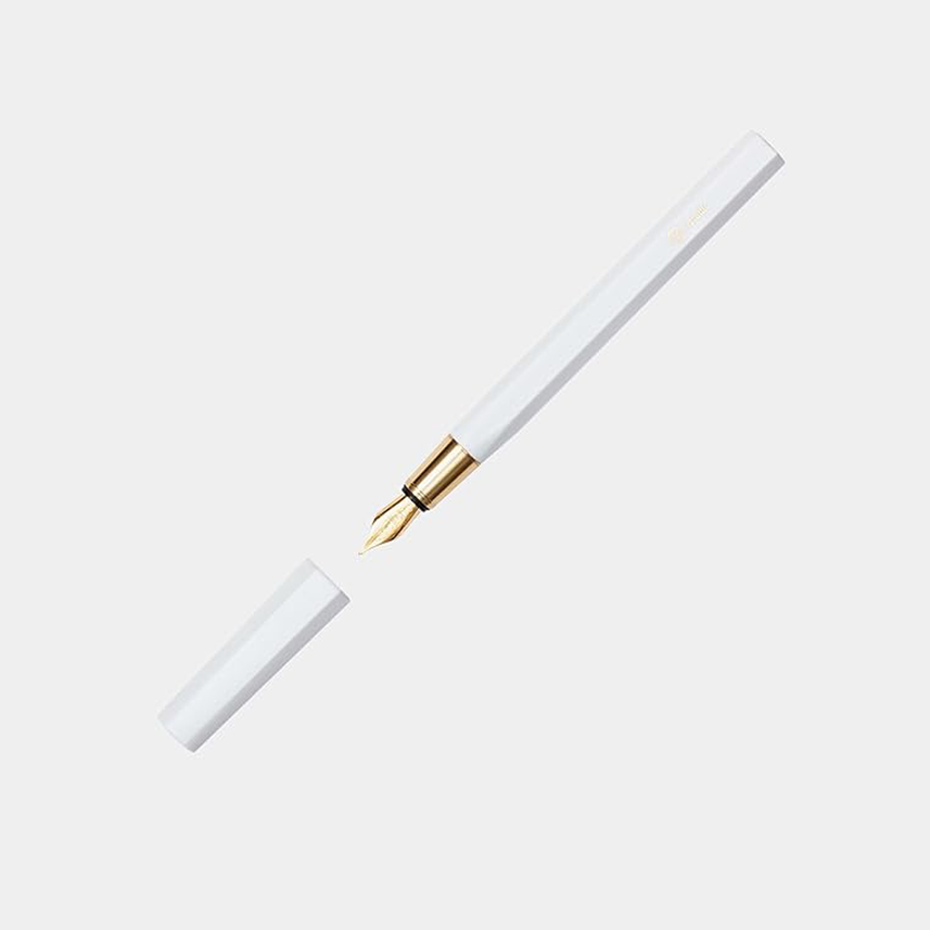 Ystudio Resin Series – Fountain Pen in White Colour | Medium Nib