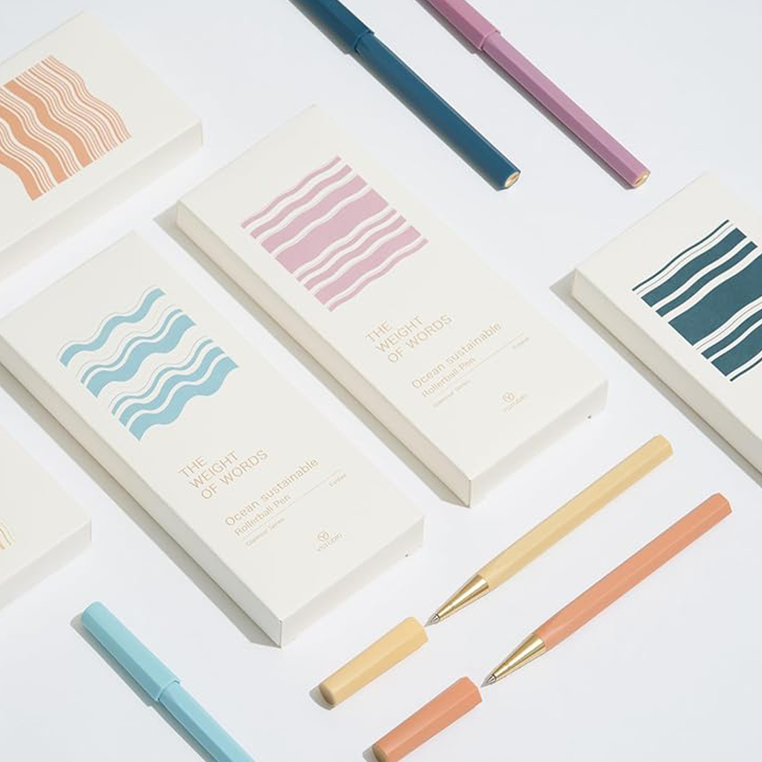 Ystudio | Glamour Evolve | Sustainable |  Rollerball Pen | Dawn Yellow