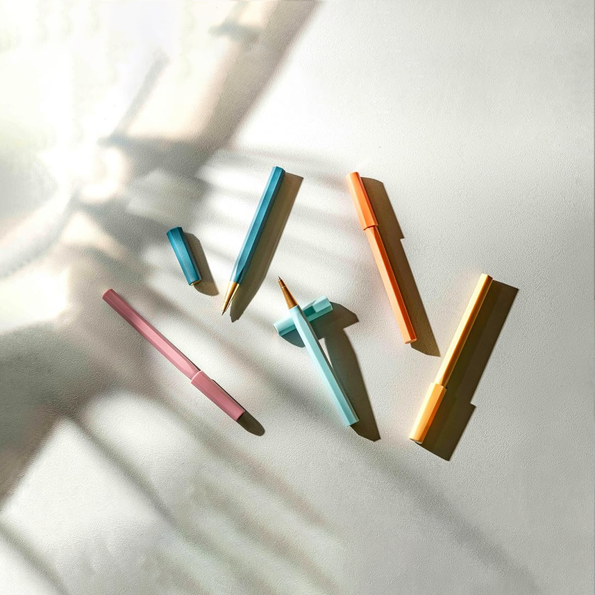 Ystudio | Glamour Evolve | Sustainable |  Rollerball Pen | Sunset Orange