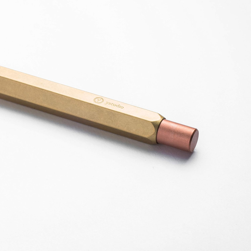 Ystudio | Mechanical Pencil | 0.7mm | Classic Revolve | Brass