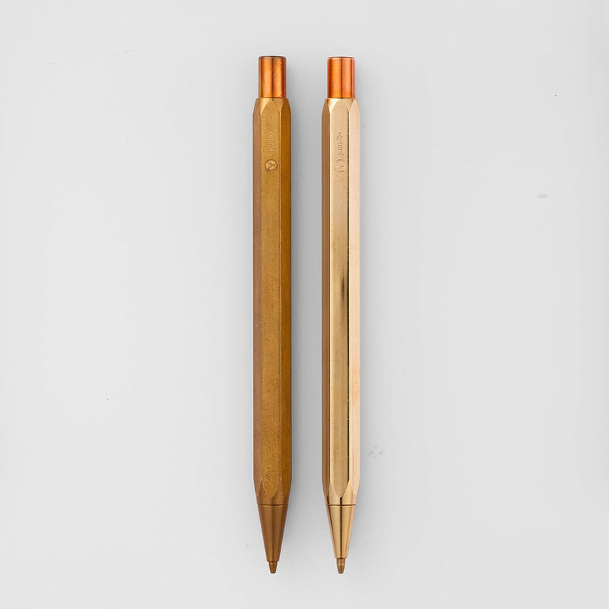 Ystudio | Mechanical Pencil | 0.7mm | Classic Revolve | Brass
