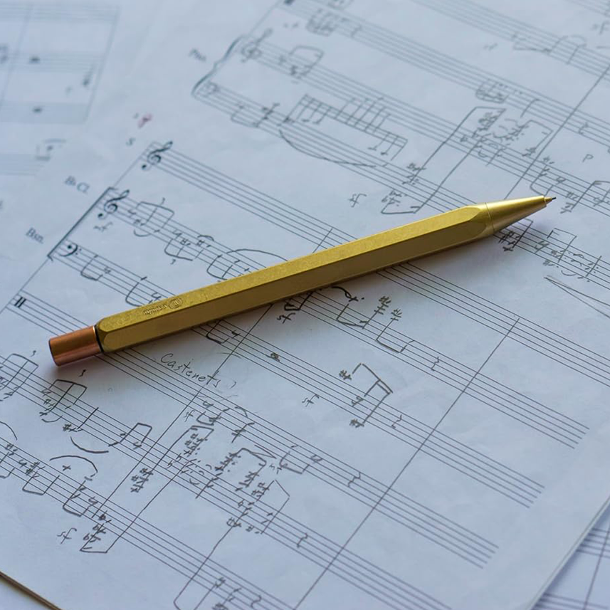 Ystudio | Mechanical Pencil | 0.7mm | Classic Revolve | Brass