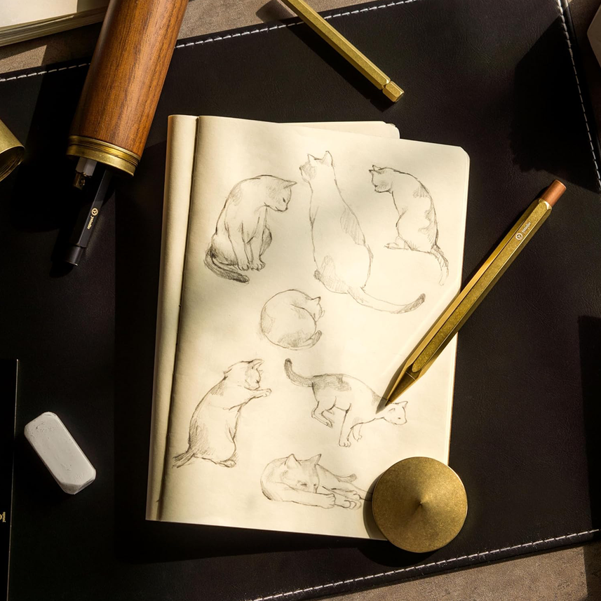 Ystudio | Mechanical Pencil | 0.7mm | Classic Revolve | Brass