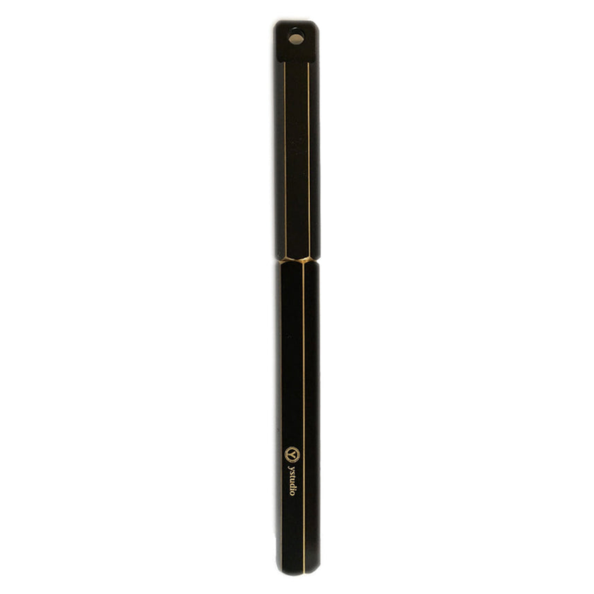 Ystudio Classic Revolve Portable Fountain Pen – Black Metal (Medium Nib)