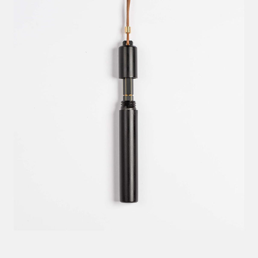 Ystudio Classic Revolve Portable Fountain Pen – Black Metal (Medium Nib)