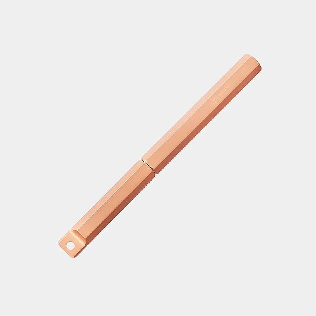 Ystudio | Portable Fountain Pen | Brassing Copper | Classic Revolve Series | Medium Nib