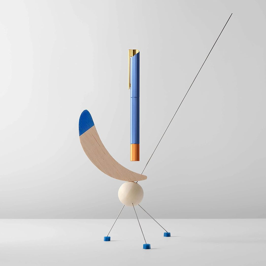 Ystudio | Rollerball Pen | Glamour Series | Evolve Bihex | Blue Gin.