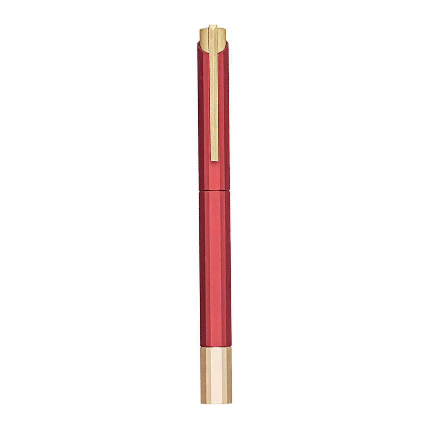 Ystudio Glamour Evolve - Bihex Rollerball Pen | Marsala Red