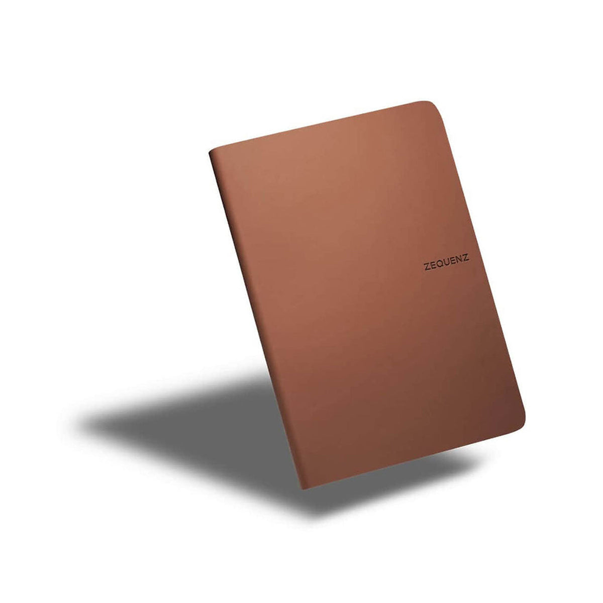 Zequenz A5 Size Terra Brown Slim Notebook Squared Acid Free Paper 200 Pages 80GSM 360 Degree Flexibility 100% Handmade Fountain Pen Friendly Color Series Bookmark Included