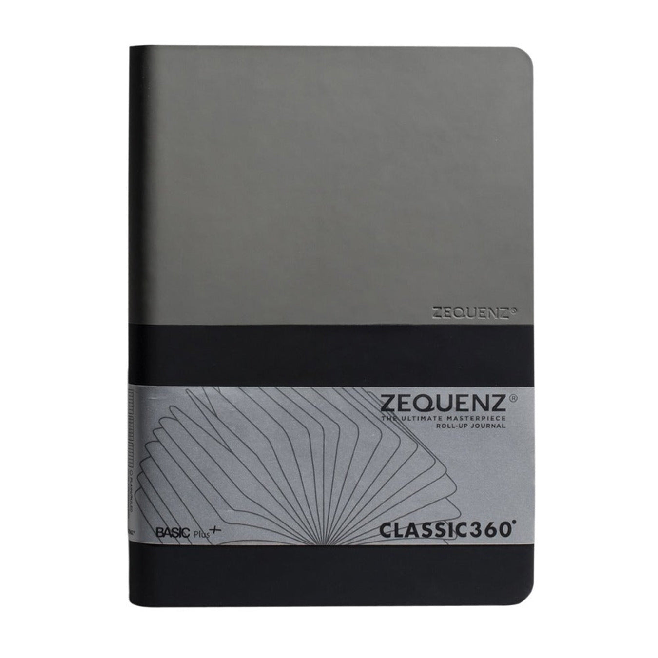 Zequenz Basic+ A5 Ruled and Blank Notebook - Grey - Black