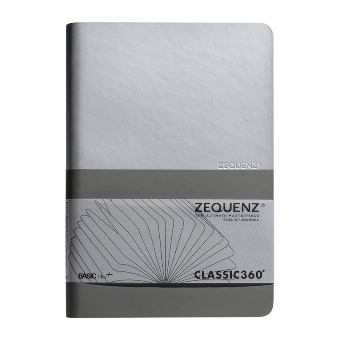Zequenz Basic+ A6 Ruled and Blank Notebook - Silver Grey