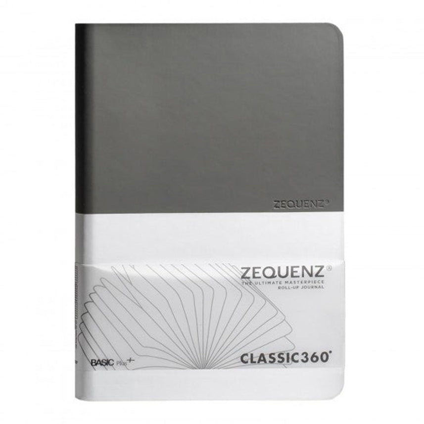 Zequenz Basic+ A5 Squared and Blank Notebook - Grey-White
