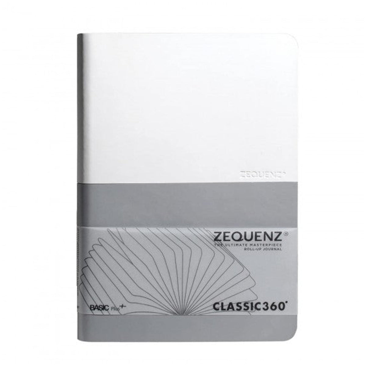 Zequenz Basic+ A6 Ruled and Blank Notebook - White Silver