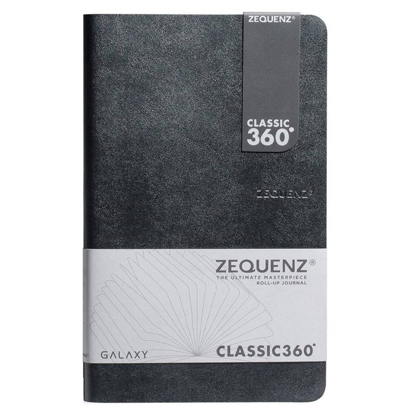 Zequenz Classic 360 Galaxy Series A5 Ruled Journal - Dark Grey