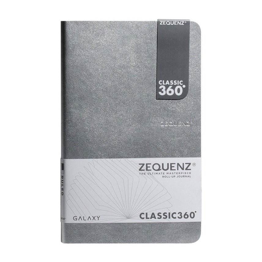 Zequenz Galaxy Series A5 Ruled Notebook - Silver