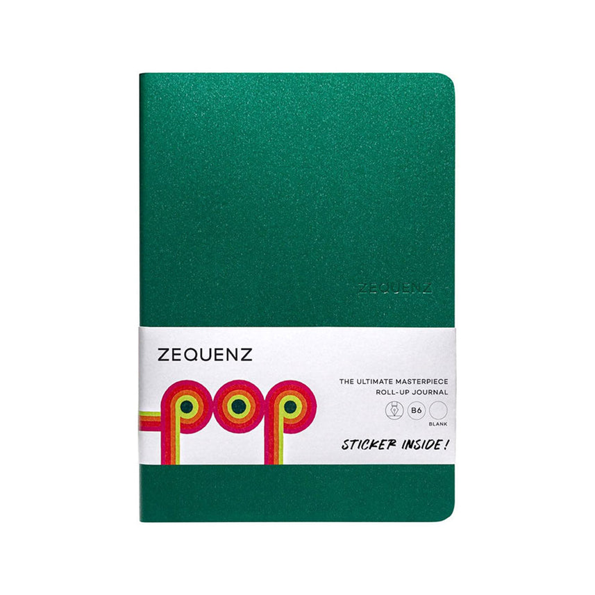 Zequenz Pop B6 Ruled Notebook - Forest Green