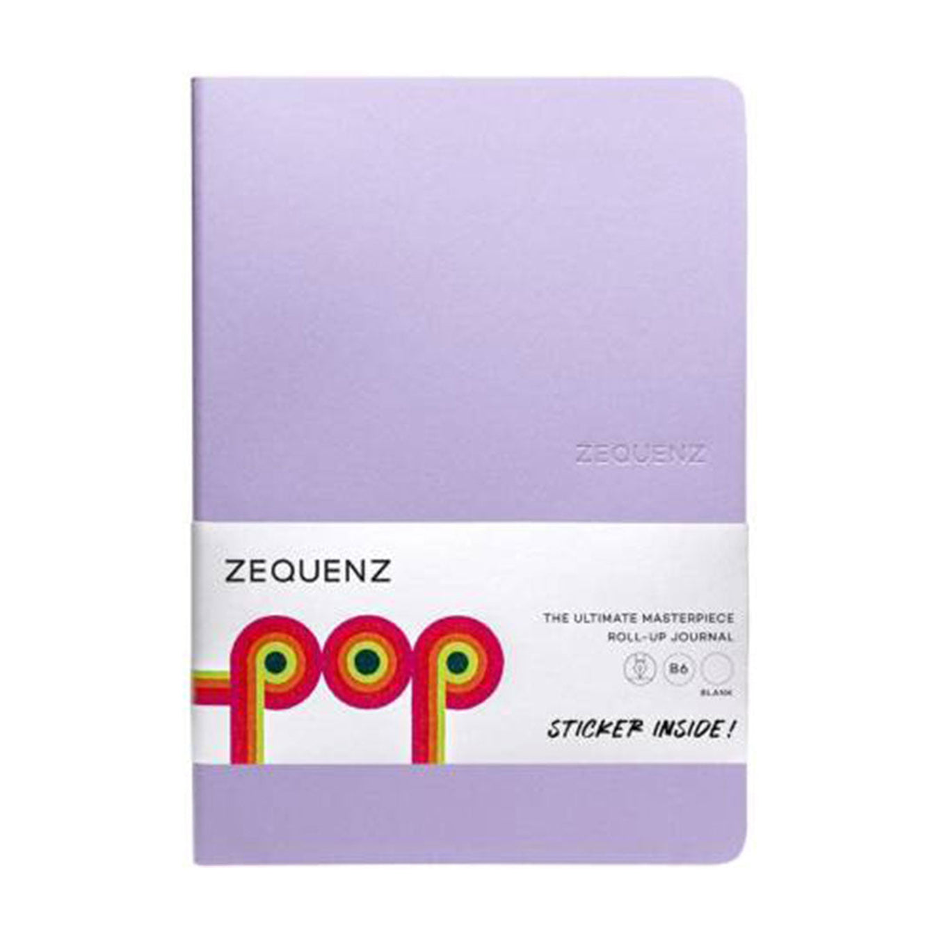 Zequenz Pop B6 Ruled Notebook - Purple Rain