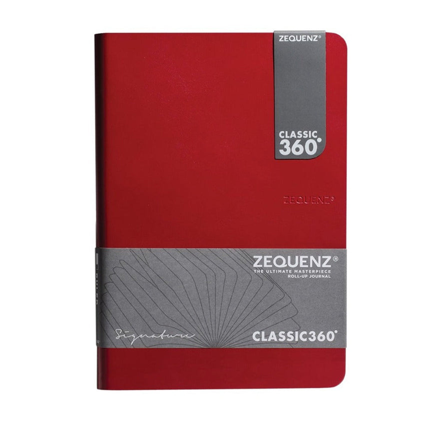 Zequenz Signature Classic Series A5 Blank Notebook - Red Edition