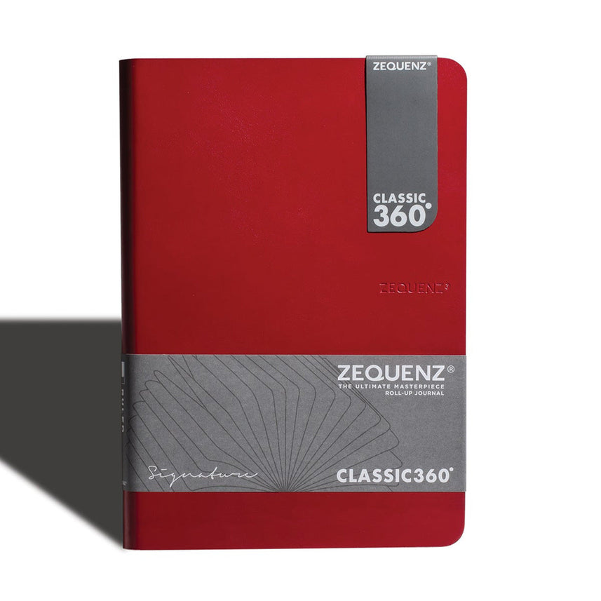Zequenz Signature Classic Series A5 Blank Notebook - Red Edition