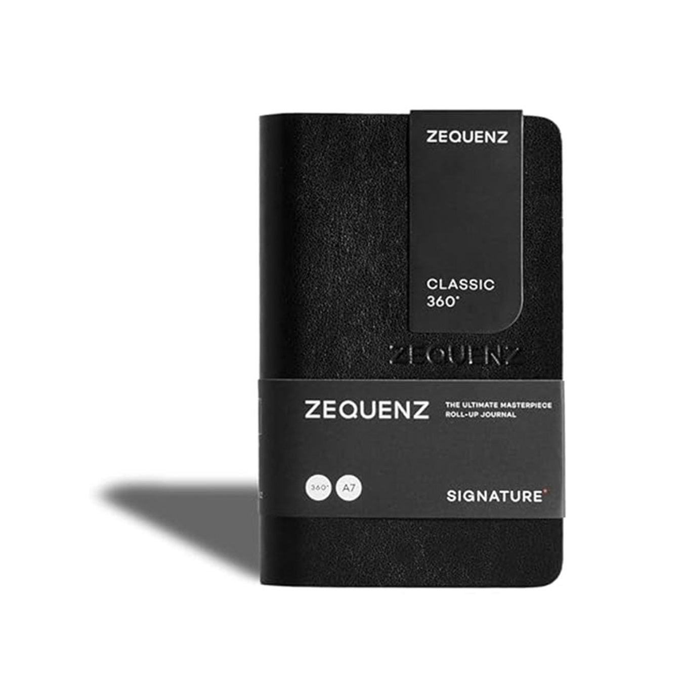 Zequenz Signature Classic A7 Ruled Notebook – Black
