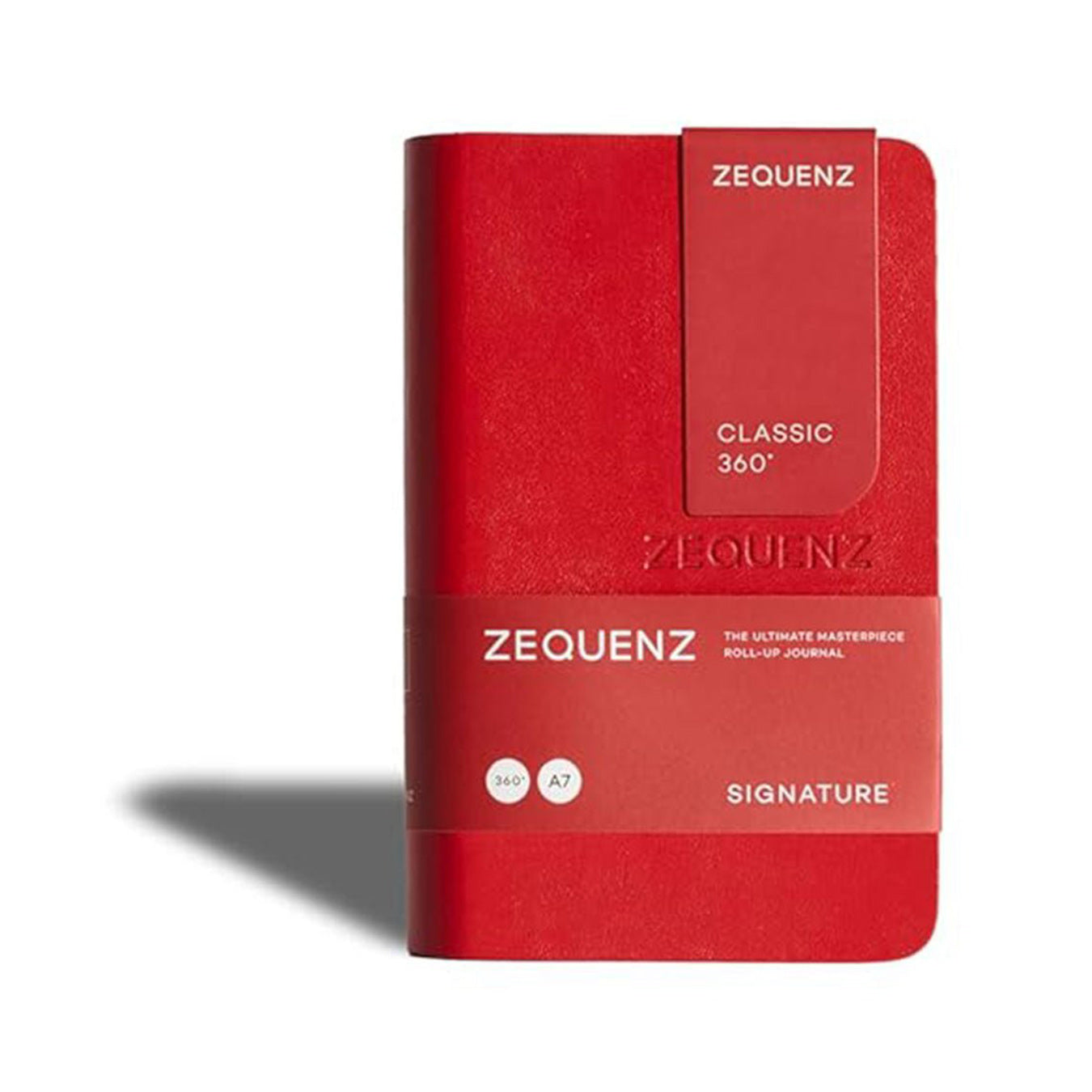 Zequenz Signature Classic A7 Ruled Notebook – Red